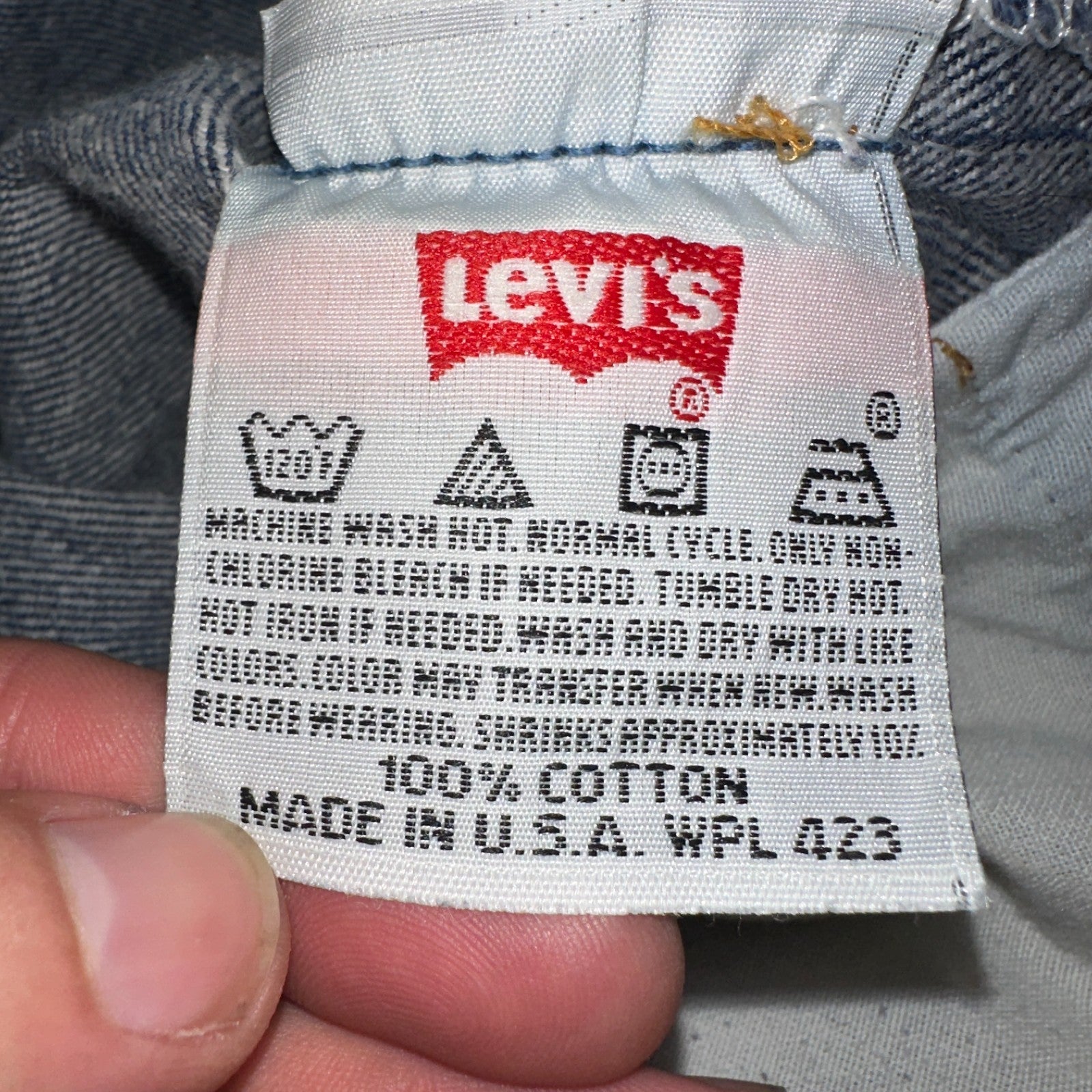 Levis 501 Vintage 90s USA XX Straight Leg Jeans Blue Med Wash 44x32 Act 40x29