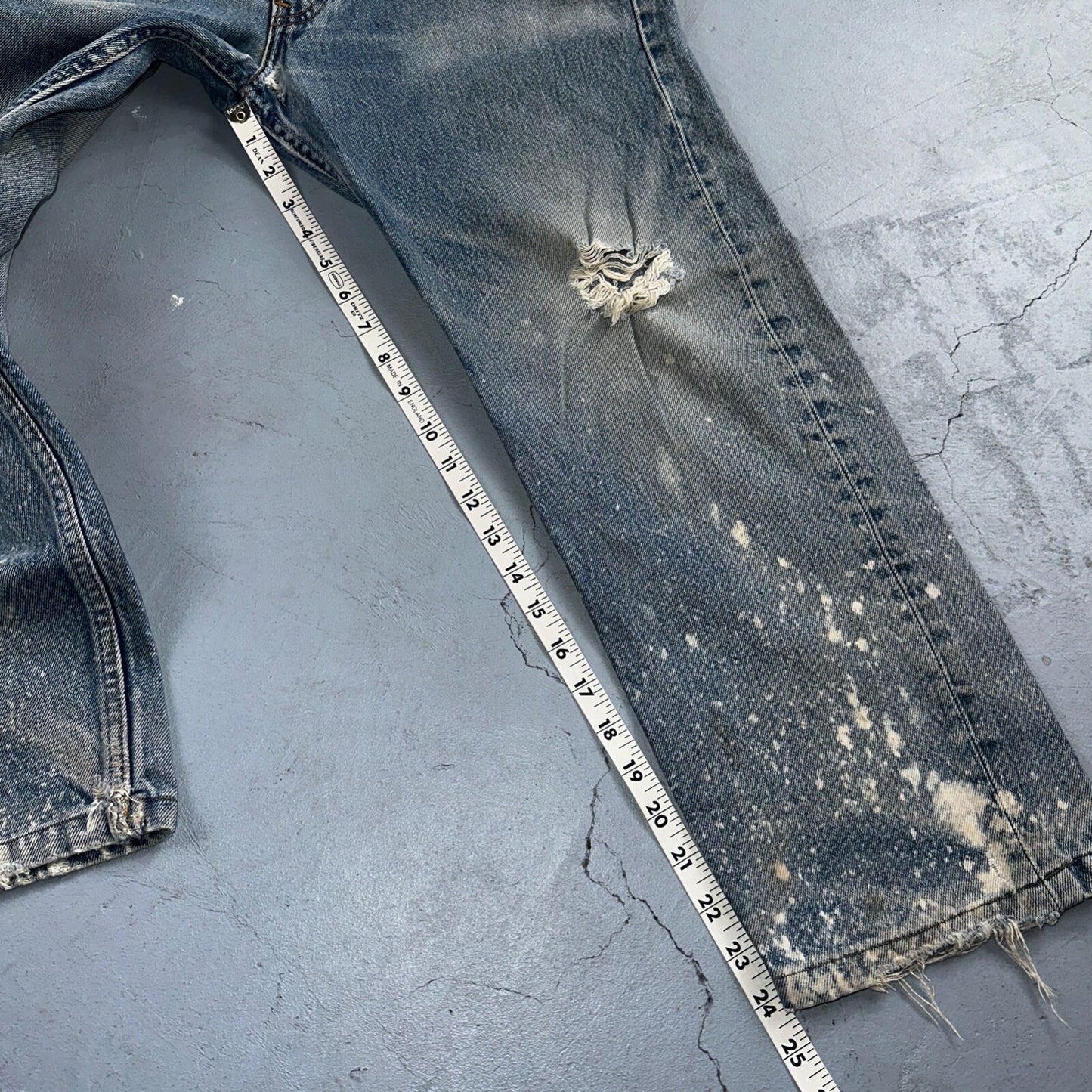 Levis 501 Vintage 90s XX Straight Leg Jeans Blue Light Wash 33x32 Act 31x24