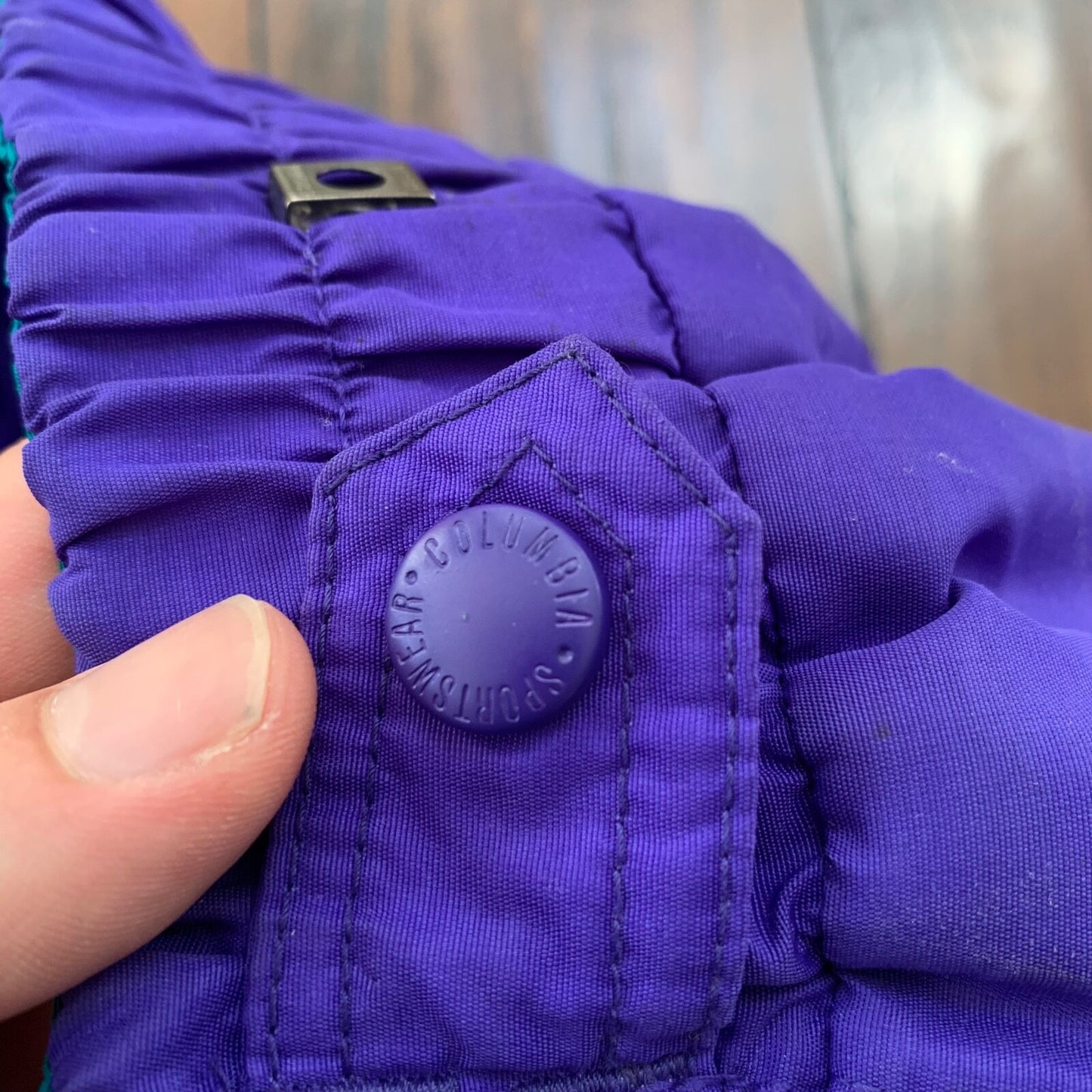 Vintage Columbia Sportswear Women's Purple High Rise Skiing Snow Pants 90s