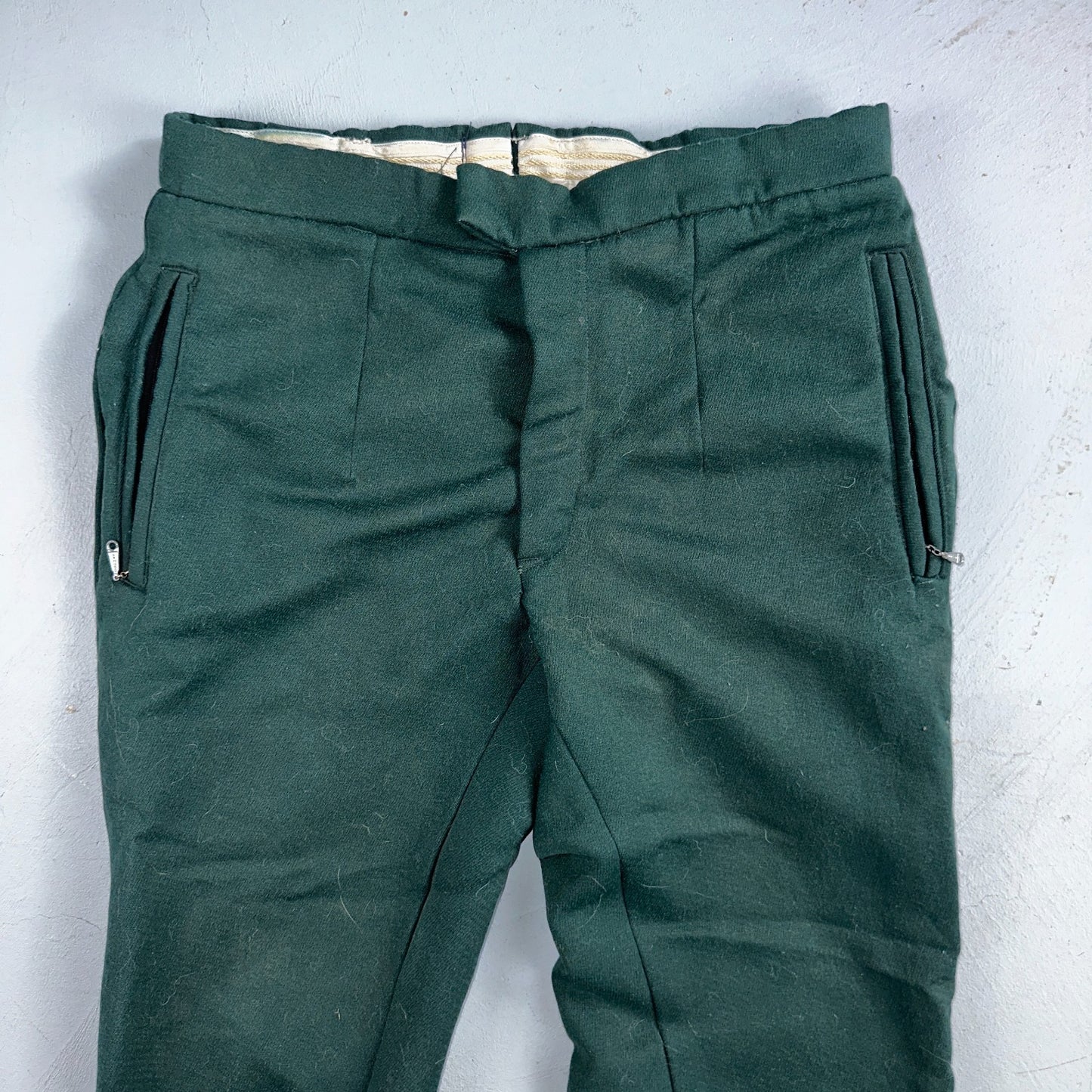 Vintage 1960s Othmar Schneider Sears Roebuck Green Ski Pants Sz S Snow 60s