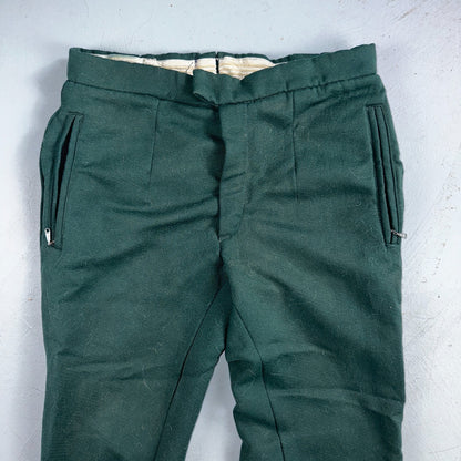 Vintage 1960s Othmar Schneider Sears Roebuck Green Ski Pants Sz S Snow 60s
