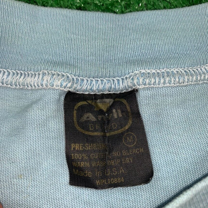 70s Quad Block Print Vintage Nike T Shirt USA Rare Single Stitch Pinwheel Anvil