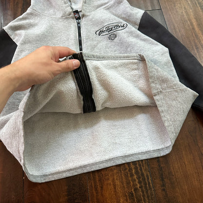 Vtg Harley Davidson Size L Women's Zip Up Hoodie USA 90s Eugene Oregon Bike