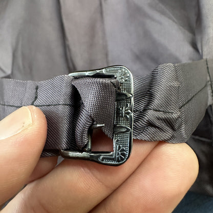 30s 40s 3 pc Pinstripe Blue Double Breasted Suit Belt Back Wool 34 26x31 Faded