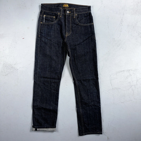 Brave Star Jeans Mens 30x30 Blue Selvedge Cone Denim Dark Wash Button Fly