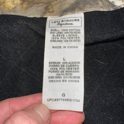 Levi Strauss Signature Field Gear Jacket Mens L Camo Hooded Realtree Lined Coat