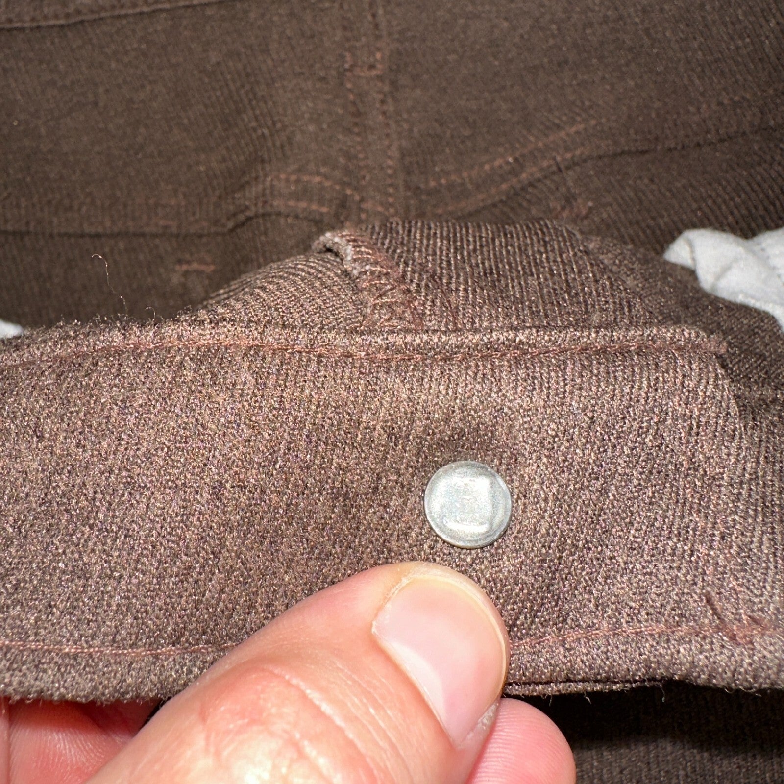 Levis 70s USA 517 36x31 Bootcut Pants Brown Polyester Slacks Vintage 35x30