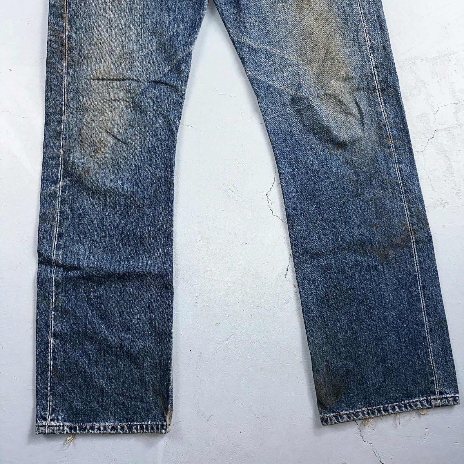 Levis 501 Vintage Y2K XX Straight Leg Jeans Blue Med Wash 34x34 Act 34x33