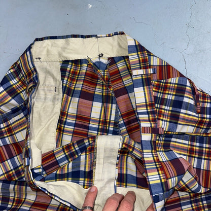 Sears Vintage 70s The Men’s Store Perma-Prest Striped Shorts Plaid Talon Zipper