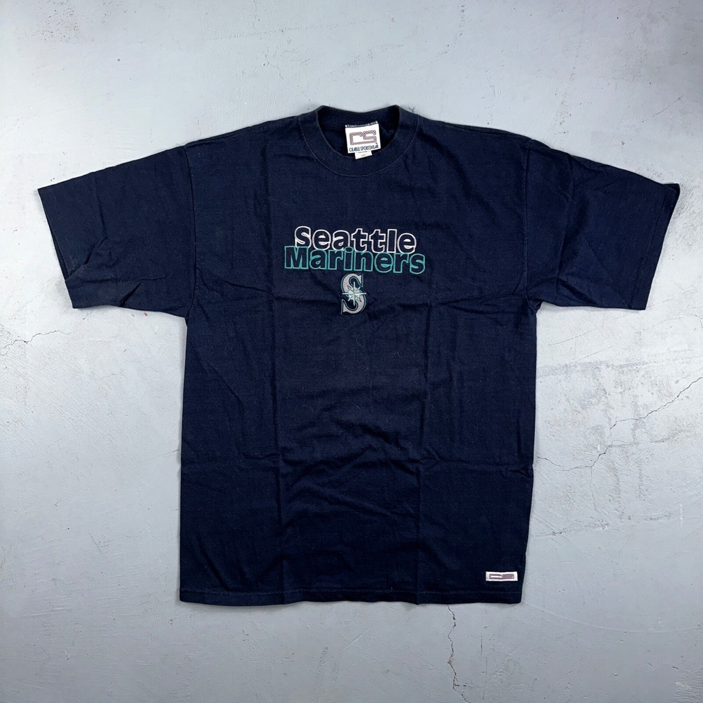 Seattle Mariners Crable Sportswear VTG T Shirt MLB Baseball 90s Single Stitch