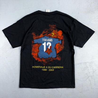 Vintage Y2K Soccer LA Galaxy Futbol Mauricio Cienfuegos MLS T Shirt 2003 Medium