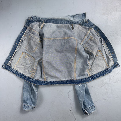 VTG Penneys Ranch Craft Selvedge Denim Jacket Cotton Type 2 Rockabilly 60s