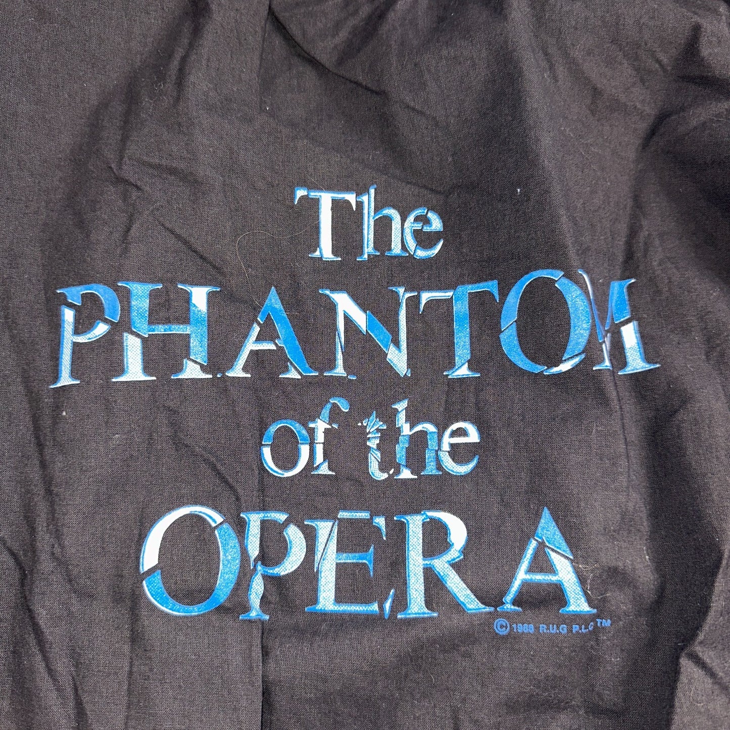 VTG Phantom Of The Opera Sweater Mens Large Black Crewneck Sweatshirt 80s 1988