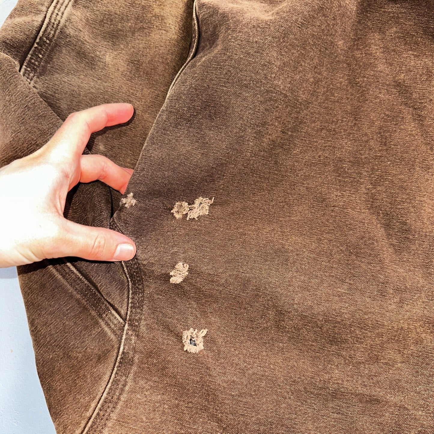 Carhartt Canvas Coat Bomber Jacket Workwear Hood Small Youth Boys Kids Detroit