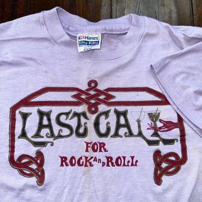 Rock N Roll Last Call Music Vintage T Shirt Hanes Single Stitch Party Beatles