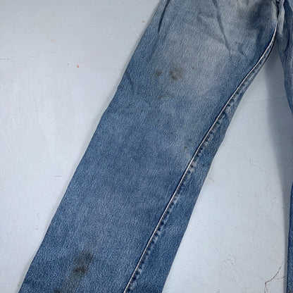 Levis 501 Vintage 80s Redline Selvedge USA XX Jeans Light Wash 34x38 Act 31x34
