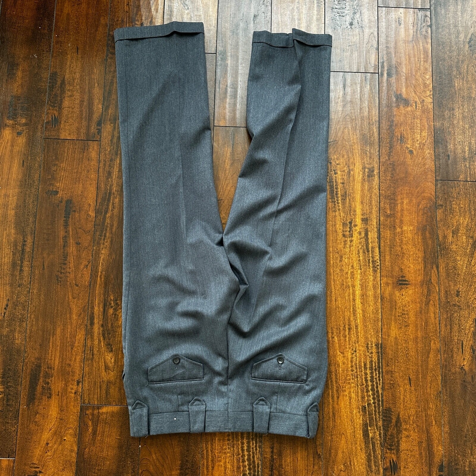 VTG 70s Pendleton Mens 33x28 Gray Slacks Pants 100% Virgin Wool Made in USA