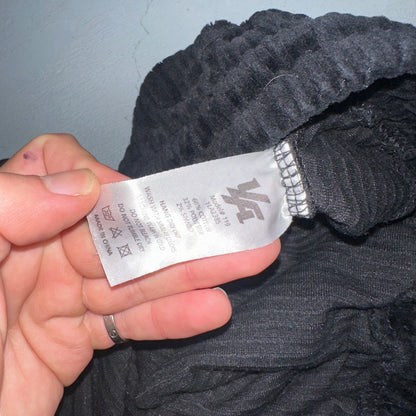 YoungLA Soft Corduroy Black Drawstring Shorts Men's Small Inseam 6" Athletic