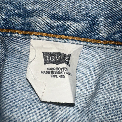 Levis 501 Vintage 90s Mexico Straight Leg Jeans Blue Light Wash 40x30 Act 40x28