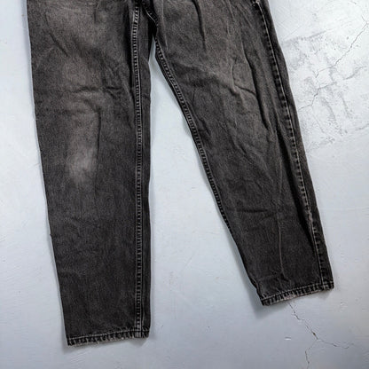 Levis 550 Vintage 90s USA Orange Tab Jeans 38x32 Black Med Wash 501 Act 36x31