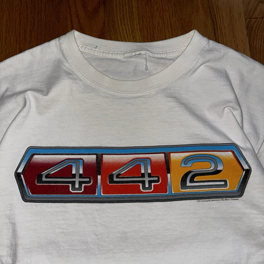 442 USA Old Car Smoke Vintage T Shirt Y2K Cool Graphic Racing Muscle American