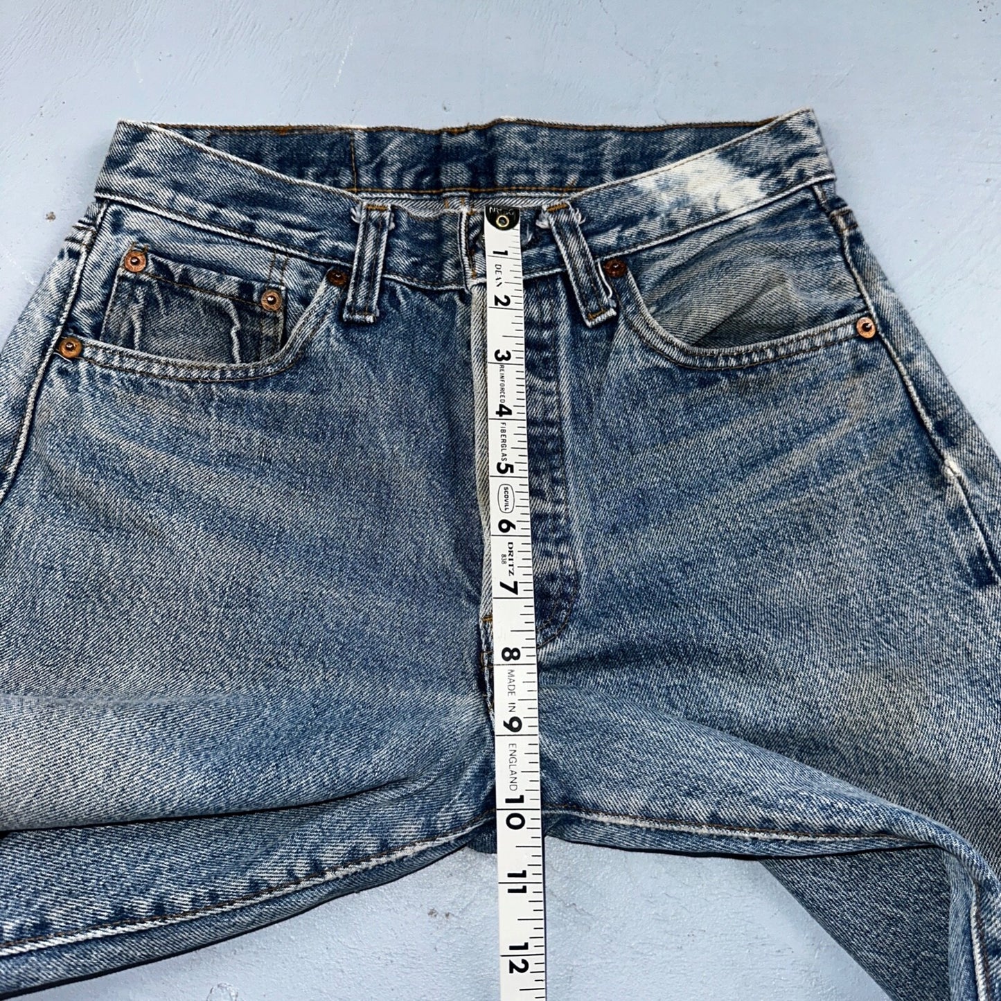 Levis 501 Vintage 80s Redline Selvedge USA XX Jeans Med Wash 28x34 Act 26x30