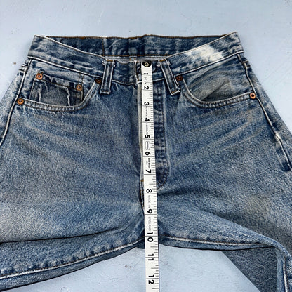 Levis 501 Vintage 80s Redline Selvedge USA XX Jeans Med Wash 28x34 Act 26x30