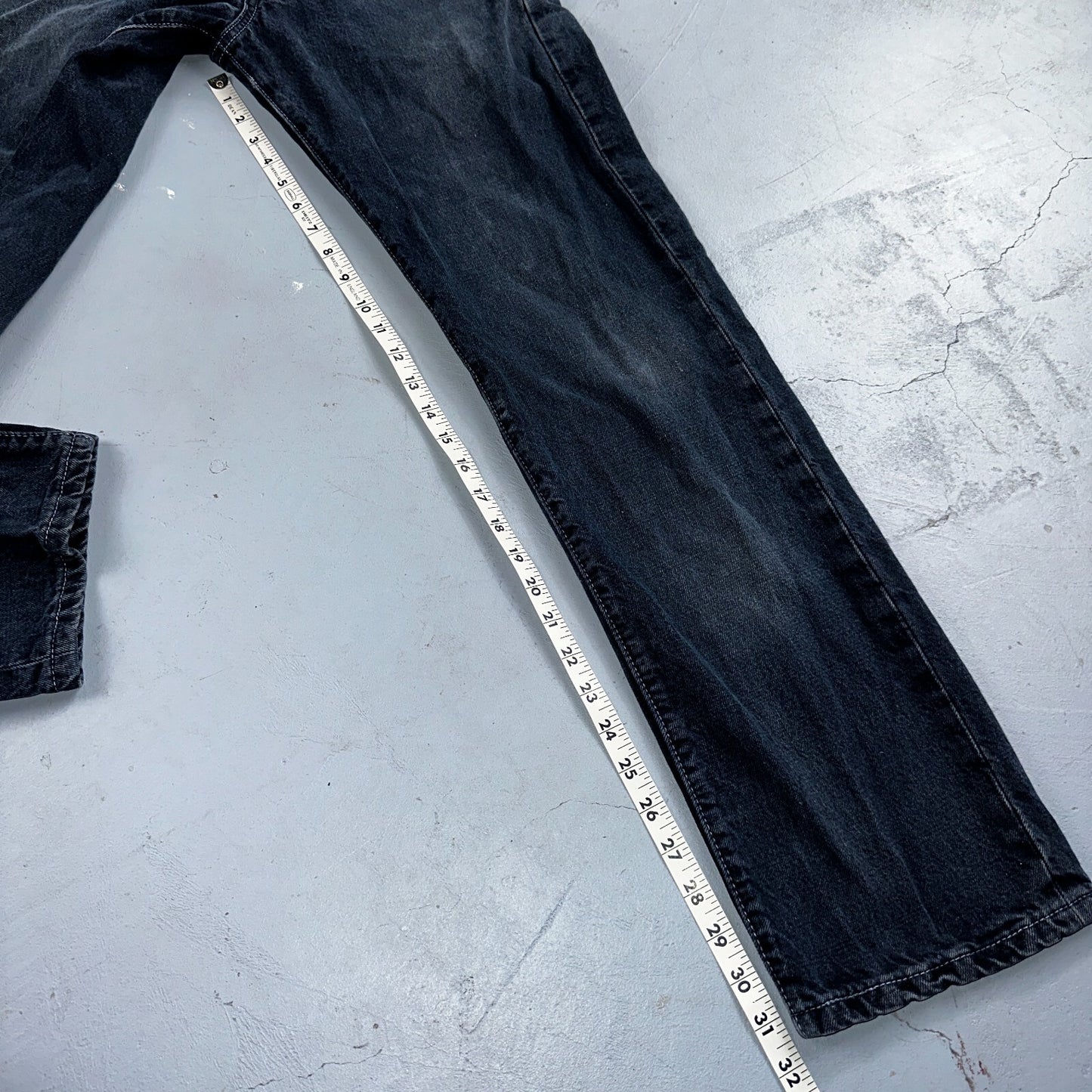 Levis 501 Vintage 90s Mexico Straight Leg Jeans 29x32 Y2K Dark Wash Act 28x31