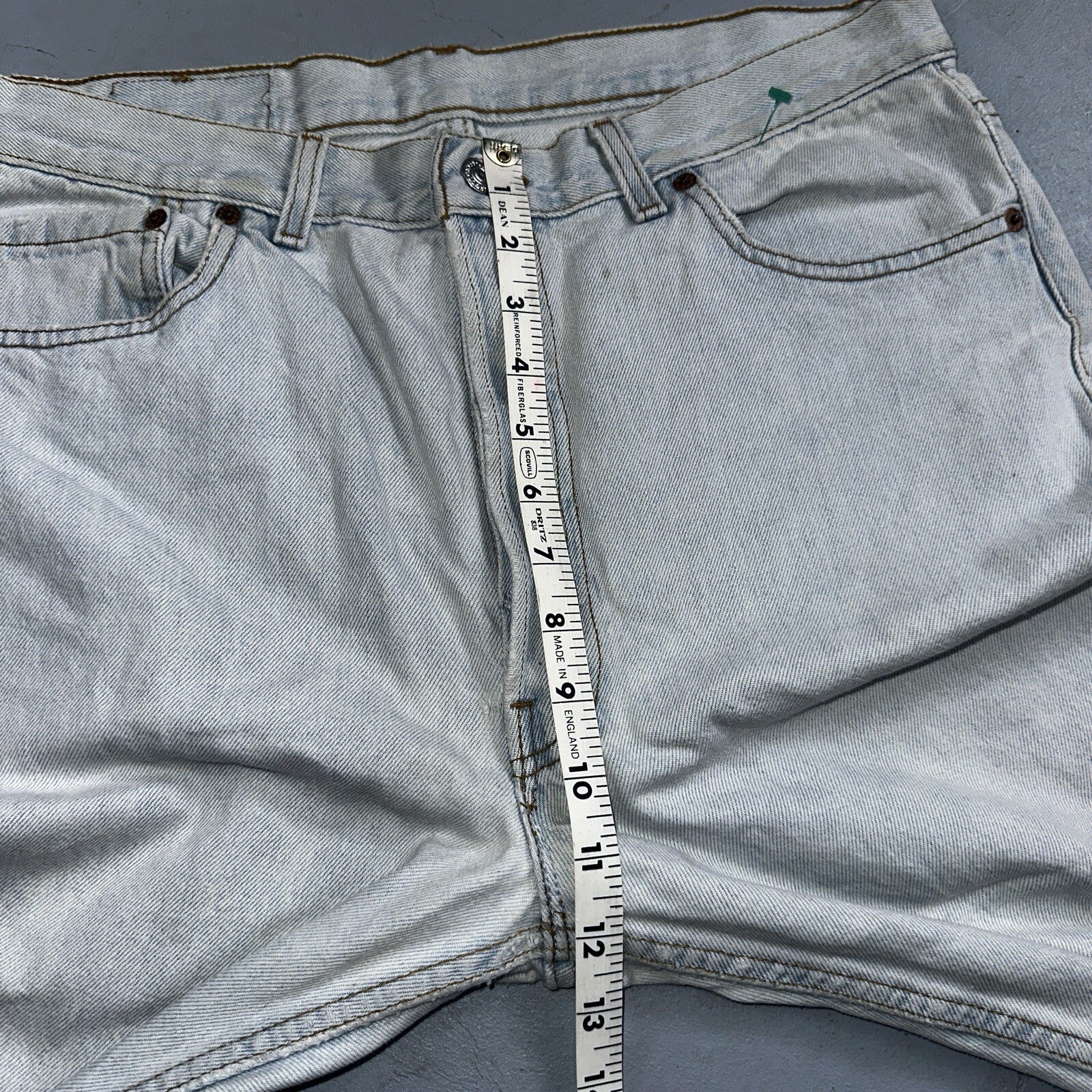 Levis 501 Vintage 90s USA XX Straight Leg Jeans 36x32 Light Wash Act 33x30