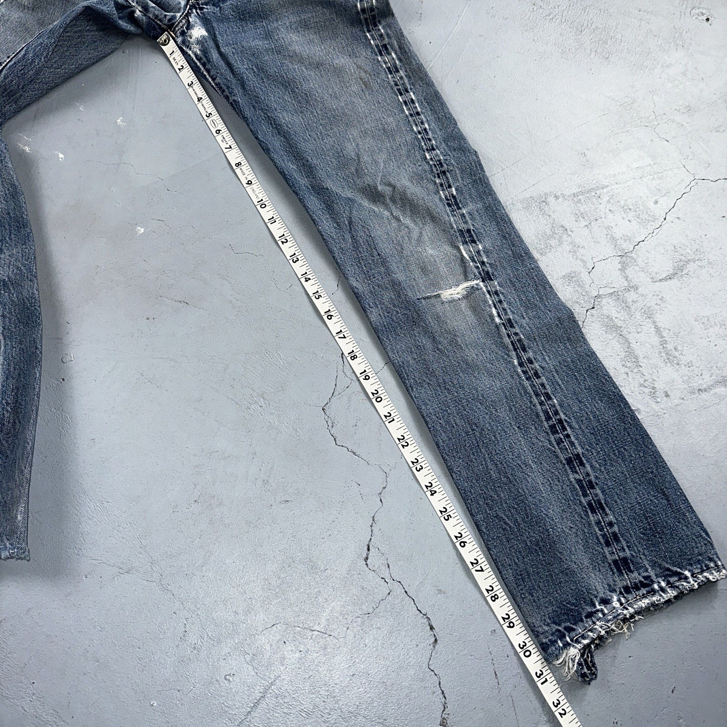 Levis 501 Big E Vintage 60s Redline Selvedge USA XX 1960s Jeans 66 Act 26x31