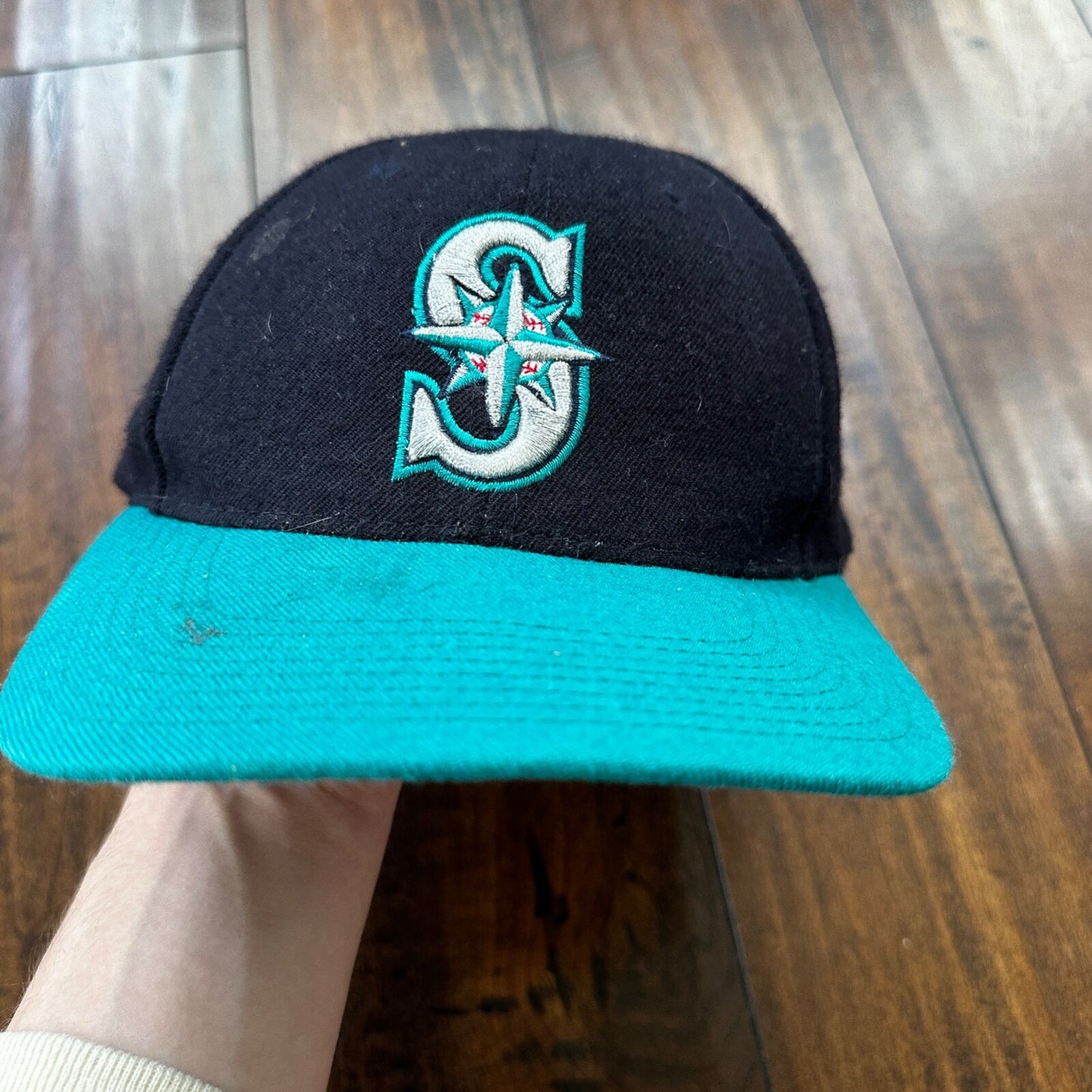 Nike Seattle Mariners VTG Hat Cap Snapback Y2K Team Wool