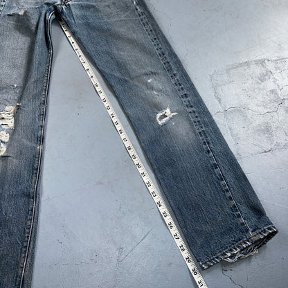 Levis 501 Big E Vintage 60s Redline Selvedge USA XX 1960s Jeans 28x34 Act 25x30