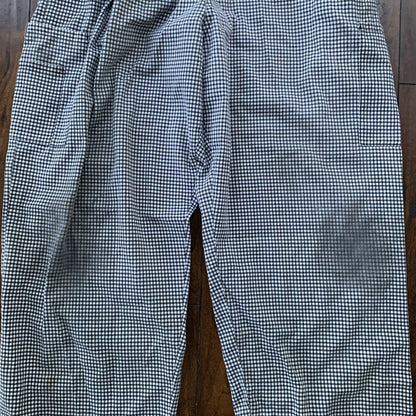 Natural Comfort Uniform Pants  Houndstooth Drawstring Thrashed XL VTG Y2K