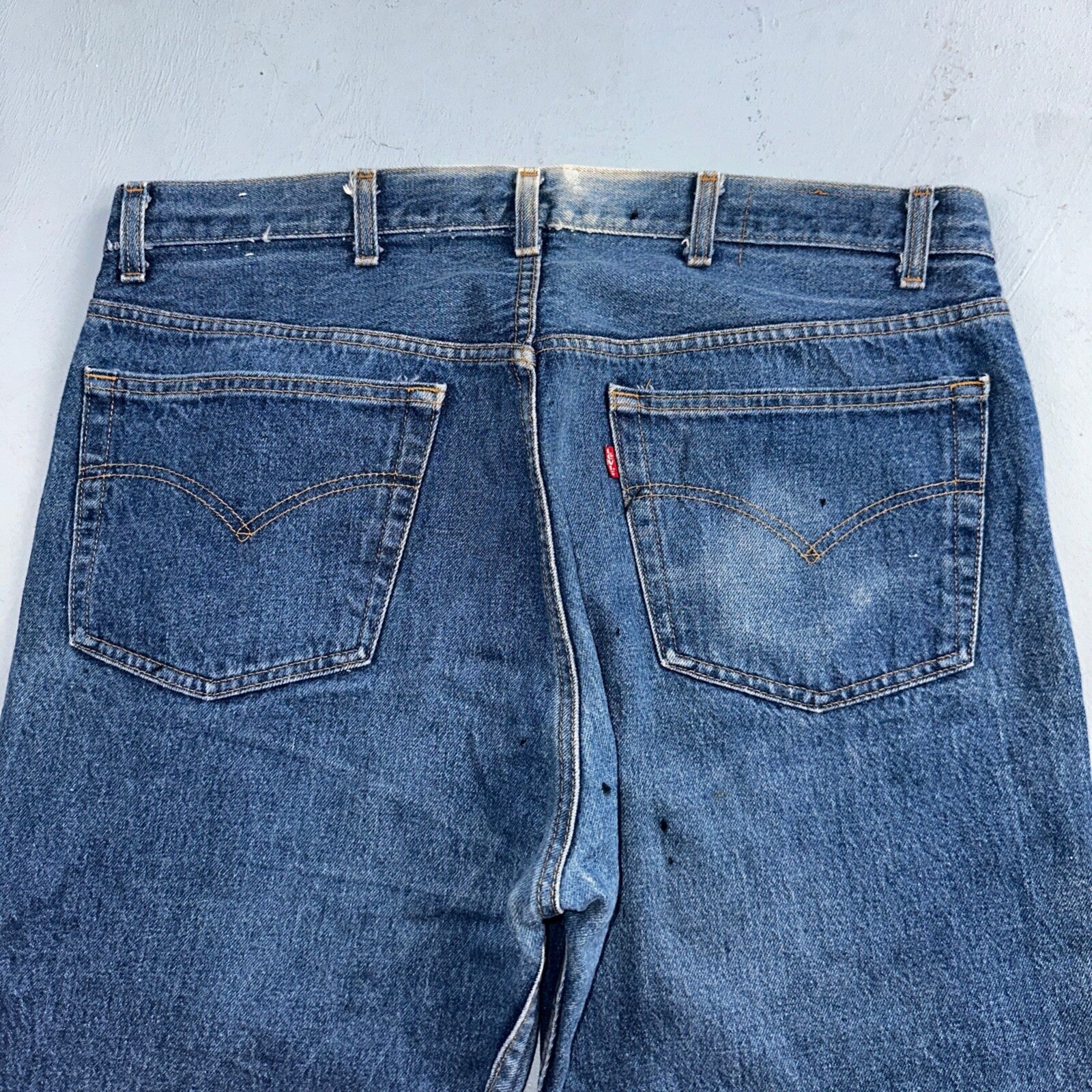 Levis 501 Vintage 80s USA XX Straight Leg Jeans Blue Light Wash 40x33 Act 38x29