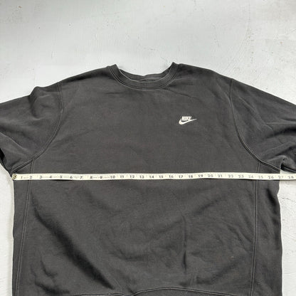 Nike Men's Black Crewneck Fleece Sweatshirt Size 2XL Pullover Long Sleeve