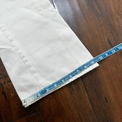 VTG 1960s Rockabilly 26x27 USA Hand Drawn Political No Nukes White Art Pants 60s