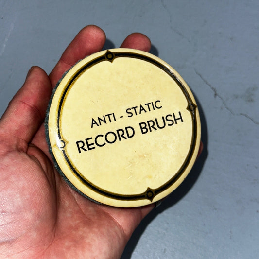 Vintage 1950s Anti Static Celluloid Record Brush Discwasher Rare Green 50s 60s