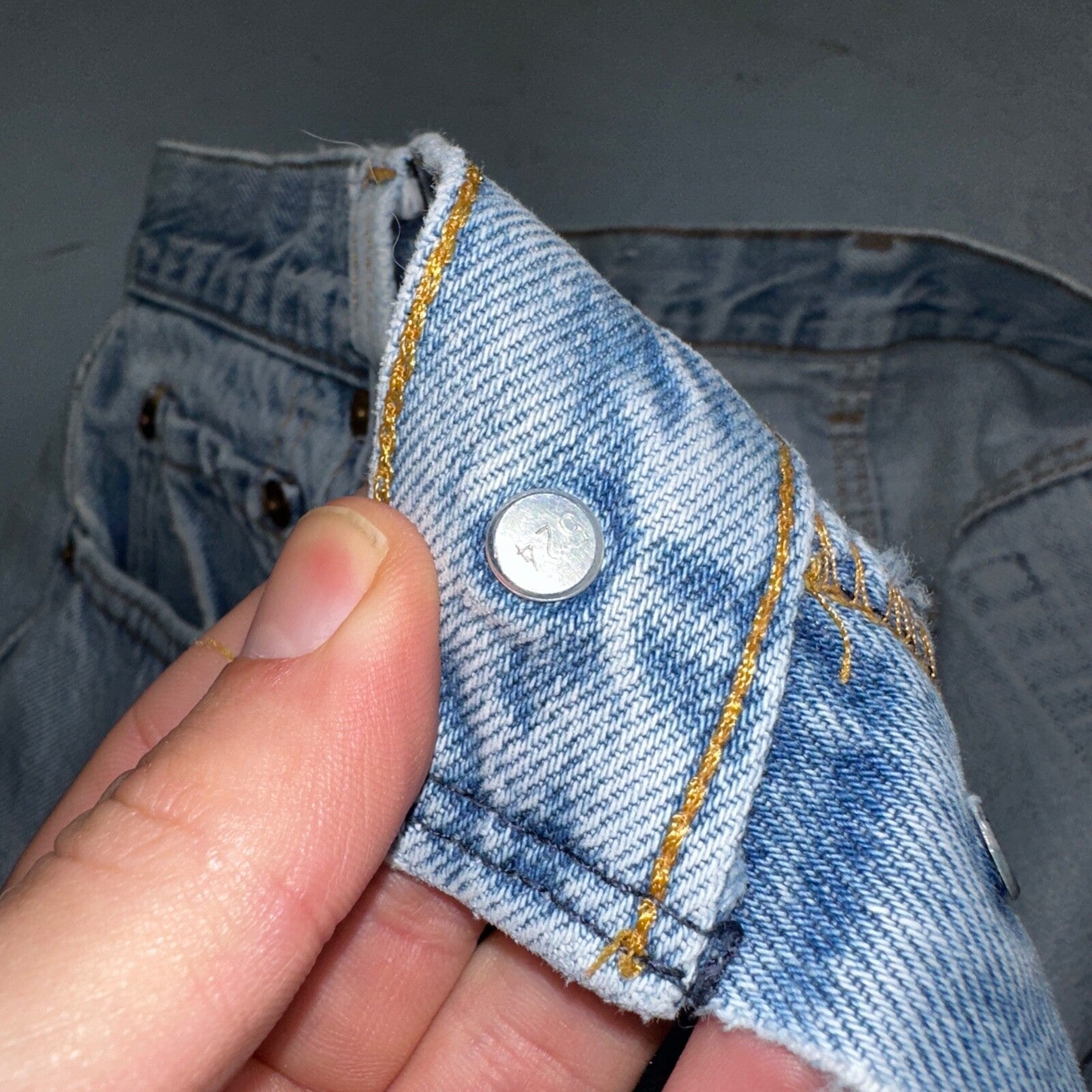 Levis 501 Vintage 80s USA XX 90s Straight Leg Jeans 38x34 Light Wash Act 34x29