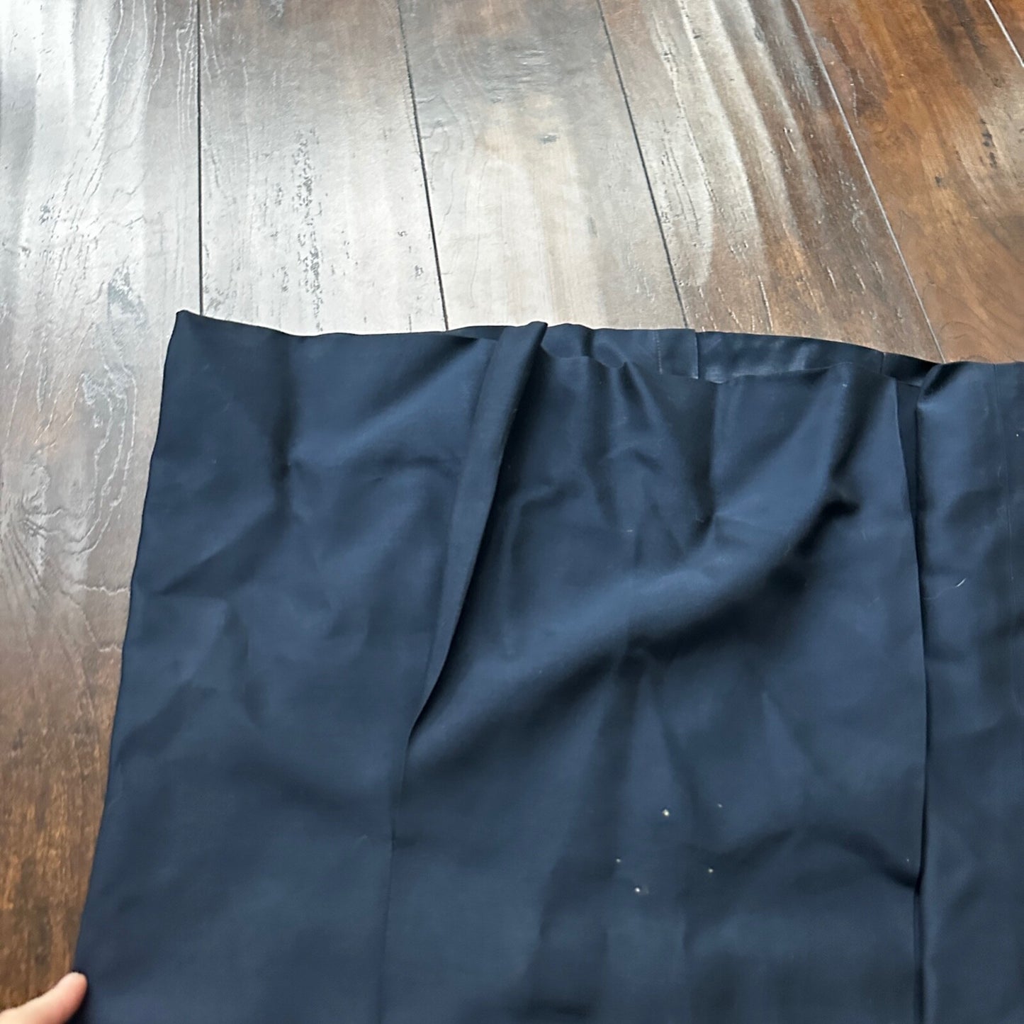 Real Vintage 1940s R & K Original Long Navy Top Button Down Dress Women's 40s