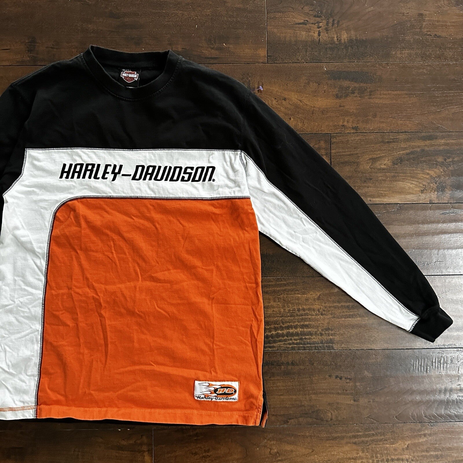 Vintage Harley Davidson T Shirt Y2K Cut Sewn Cool Motorcyle 90s Style Las Vegas