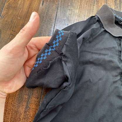 Nike John McEnroe 1985 Challenge Court Checkerboard Tennis Polo Shirt Vintage L