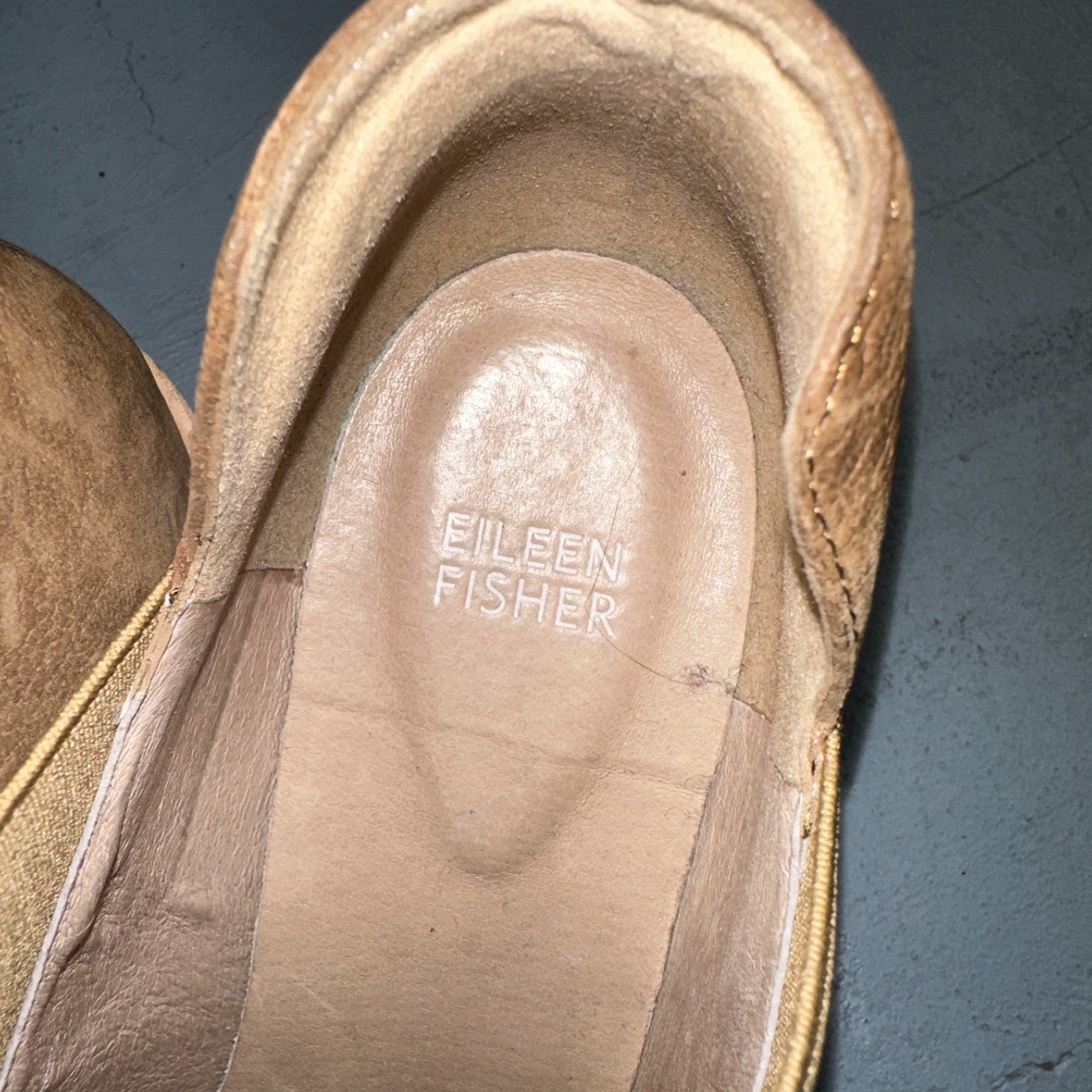 Eileen Fisher Vero Cuoio Evan Tan Soft Leather Ankle Booties Boots Size 9.5