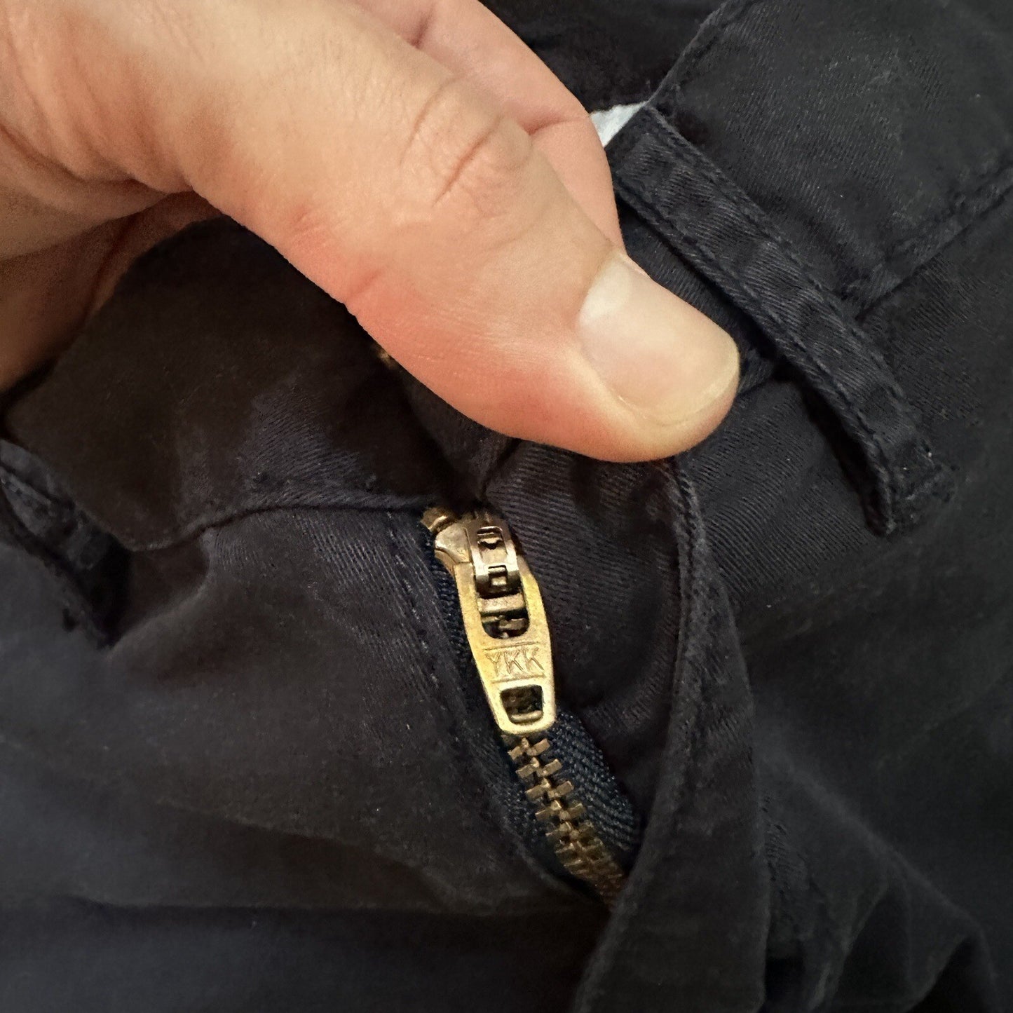 Tory Burch Women's Boyfriend Bermuda Chino Shorts Gold Button Navy Blue Size 29