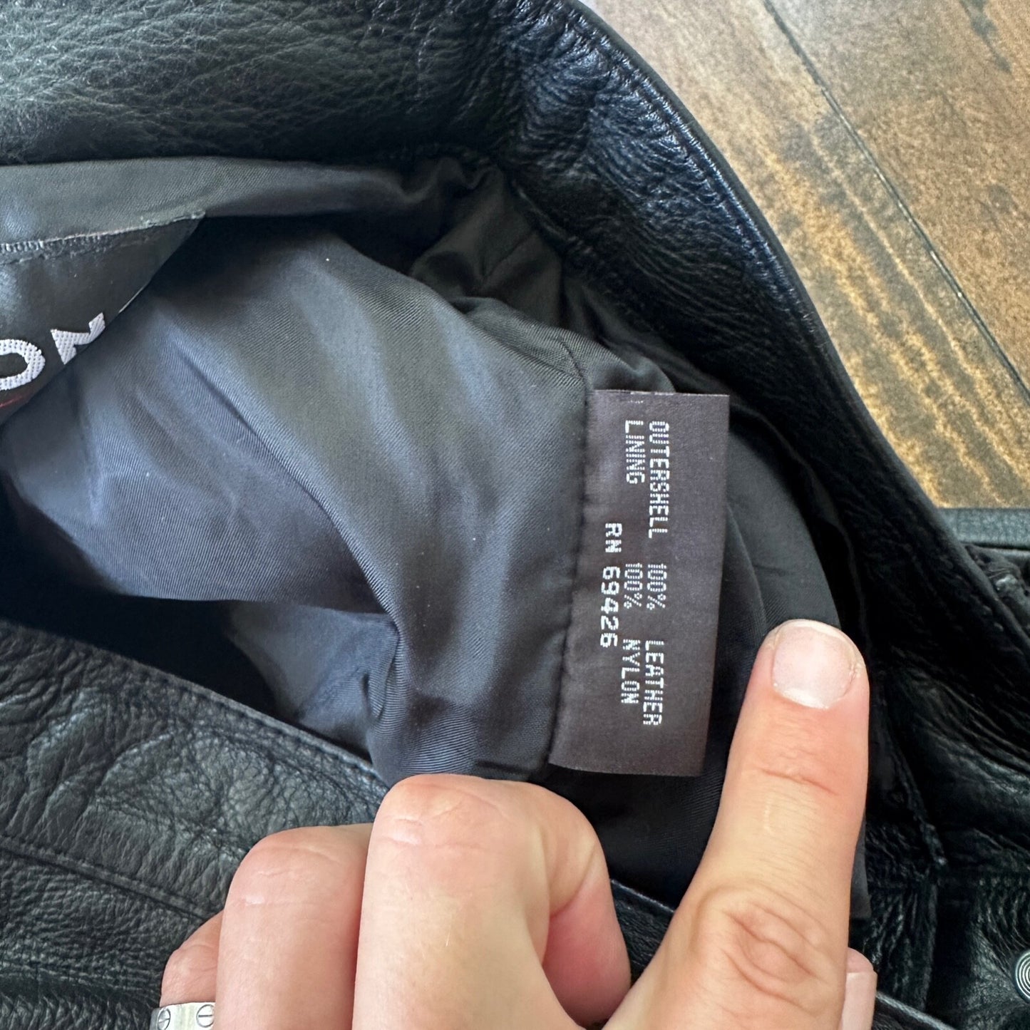 Vintage Wilsons Men's Lined Black Heavy Leather Pants Size 32 Act 30x29 Biker