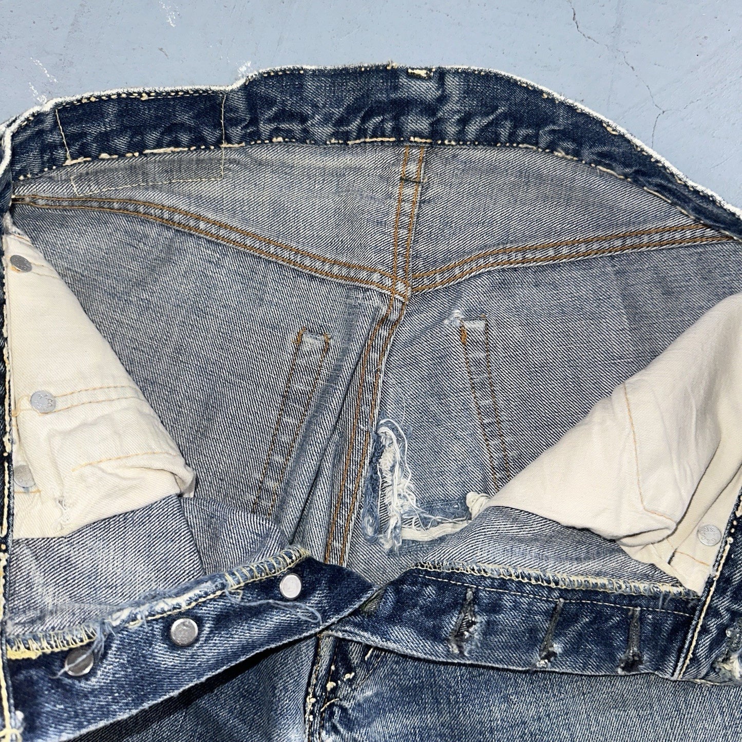 Levis 501 Big E Vintage 60s Redline Selvedge USA XX 1960s Jeans 30x32 Ac 28x28