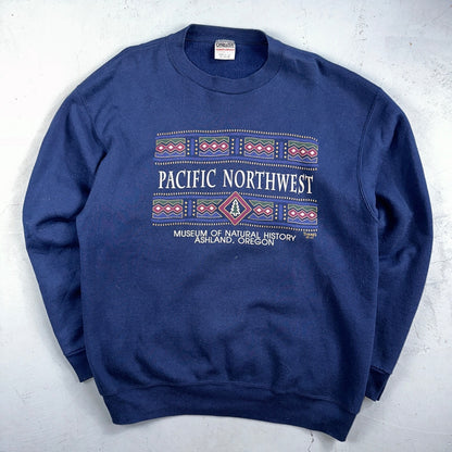 Oneita Oregon Ashland Sweatshirt XL 1990s VTG Crewneck Museum Pacific Northwest