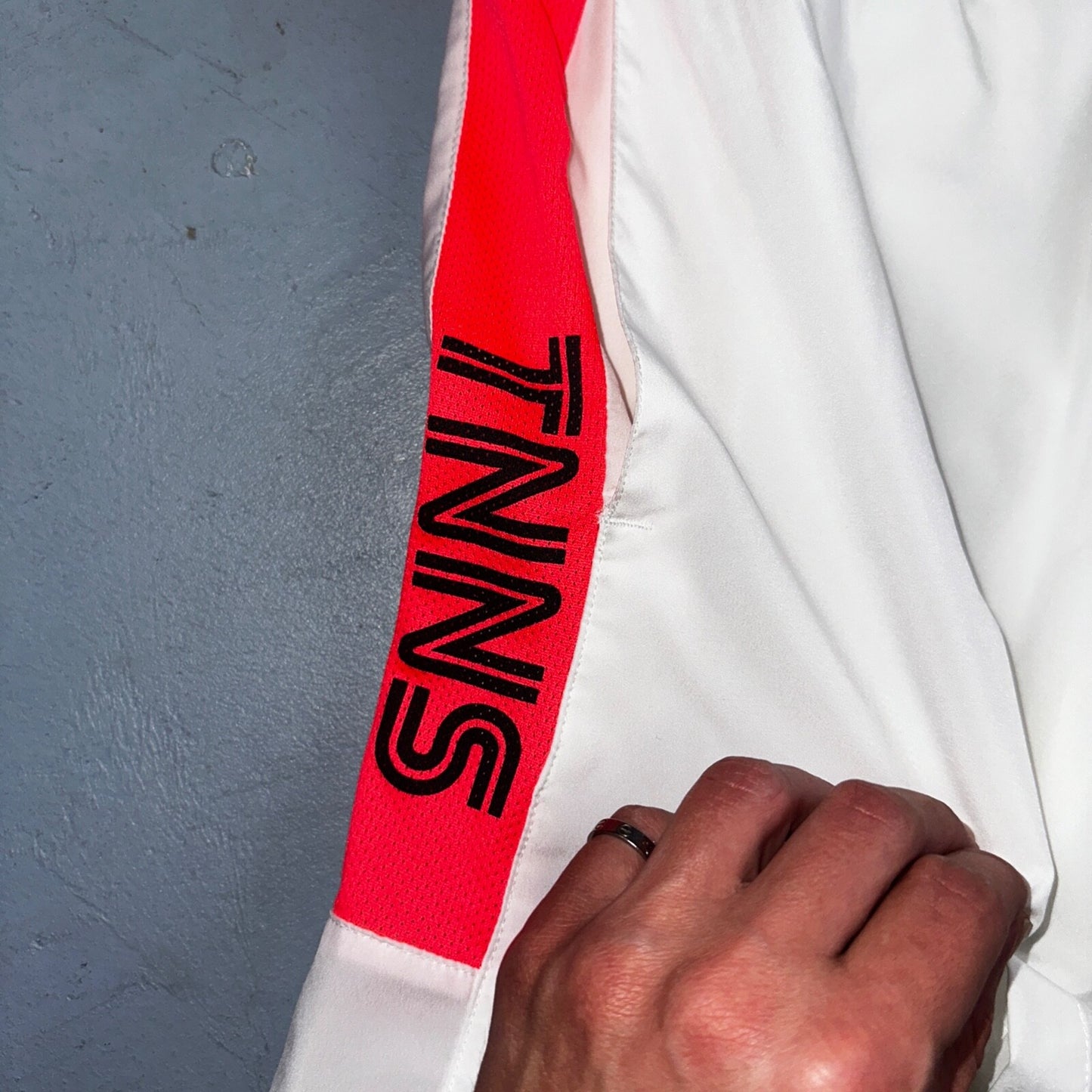 Nike Mens Athletic Gym TNNS Muscle Shorts Dri Fit White Gym Sports Small