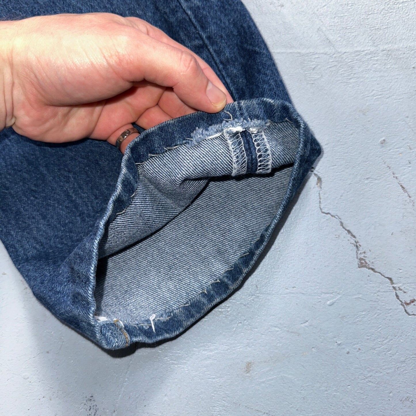 Levis 501 Vintage 90s USA XX Straight Leg Jeans Blue Med Wash 34x30 Act 32x27