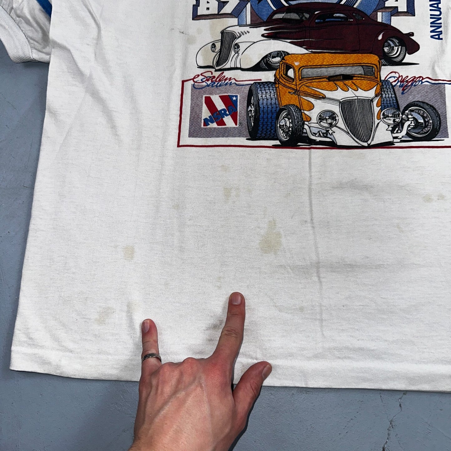 Nats Northwest 1987 VTG T Shirt 80s Salem Oregon Driving Racing NSRA Hot Rod