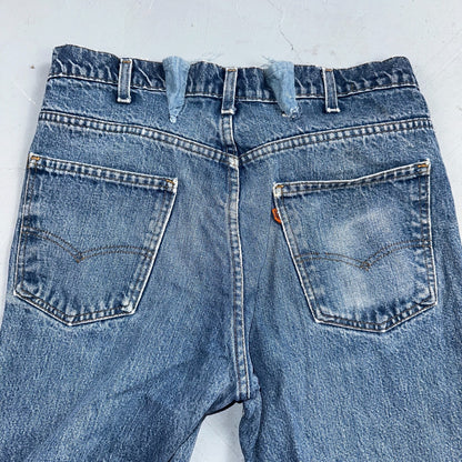 Levis 517 Vintage 80s USA Orange Tab Bootcut Flare Blue Worn Jeans Act 32x28